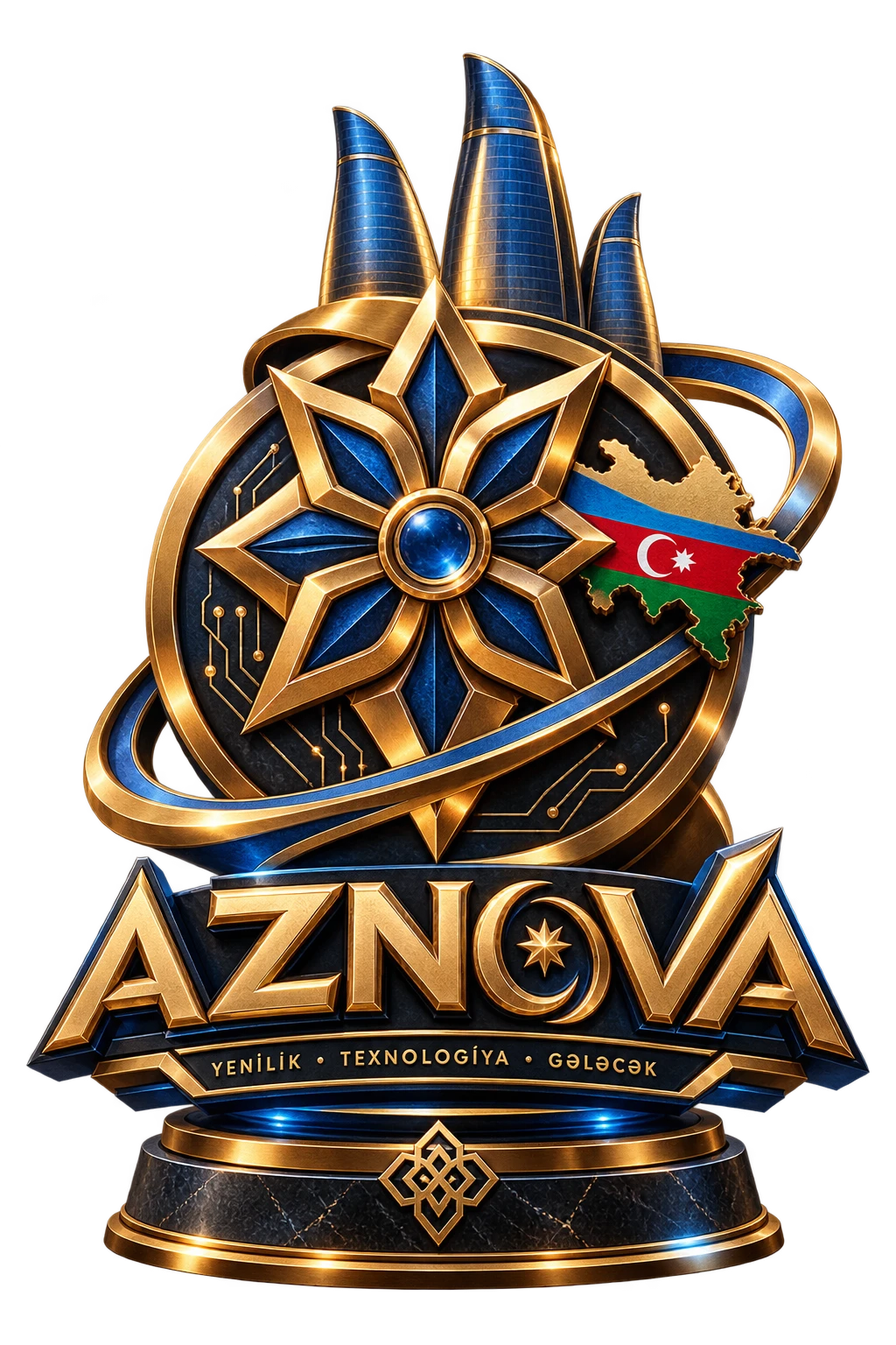 Həcmli 3D logo nümunəsi