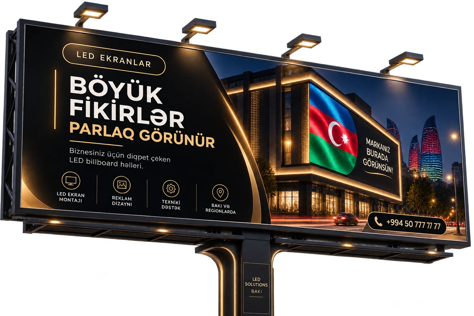 LED billboard reklam tətbiqi