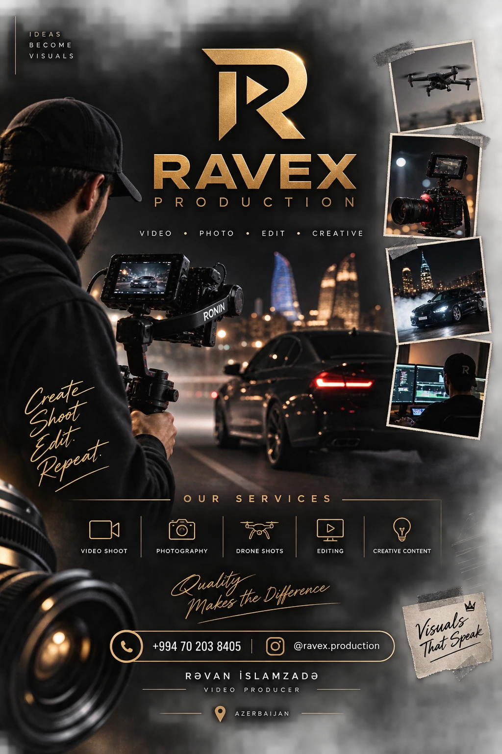Ravex premium poster dizaynı