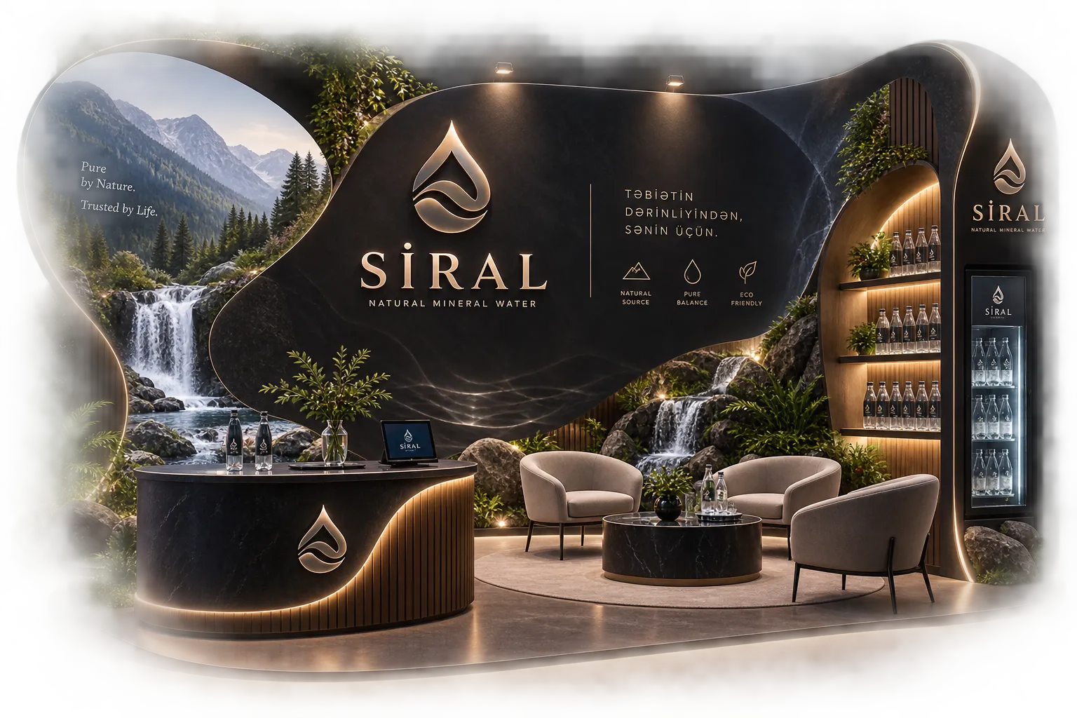 Siral brendli tədbir backdrop-u
