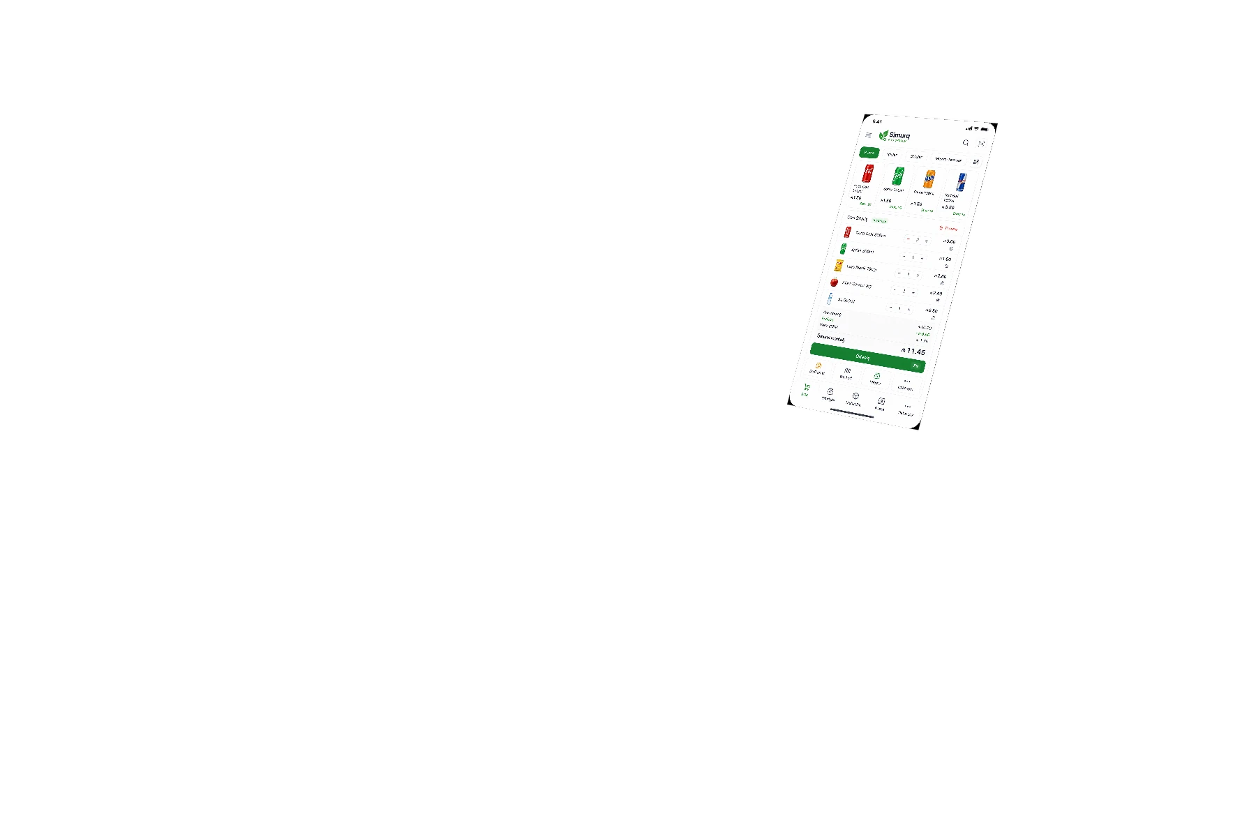 POS sistemi mobil interfeysi